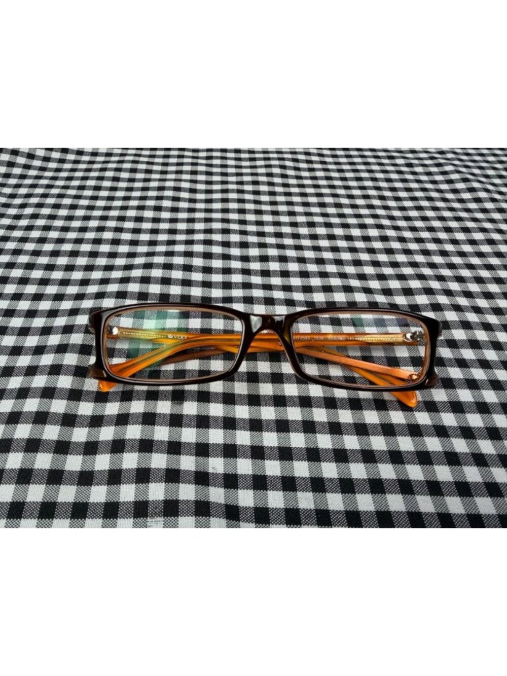 Vogue VO2503 1539 Eyeglasses Frames Brown Orange Rectangle Y2K 51-16-130